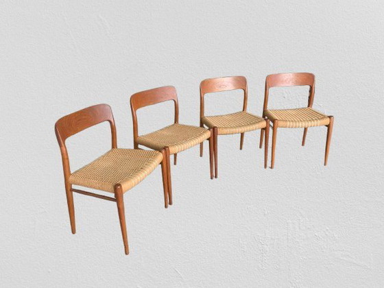 Image 1 of Chaises modèle 75 de Niels Otto Möller pour J.L. Möllers Möbelfabrik