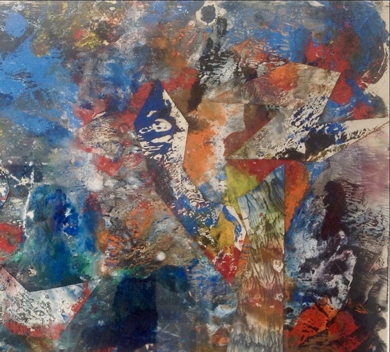 Image 1 of Henk van Gemert “Paysage” little gem. Technique, collage.