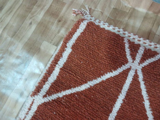 Image 1 of Tapis marocain traditionnel en laine 250cmx80cm