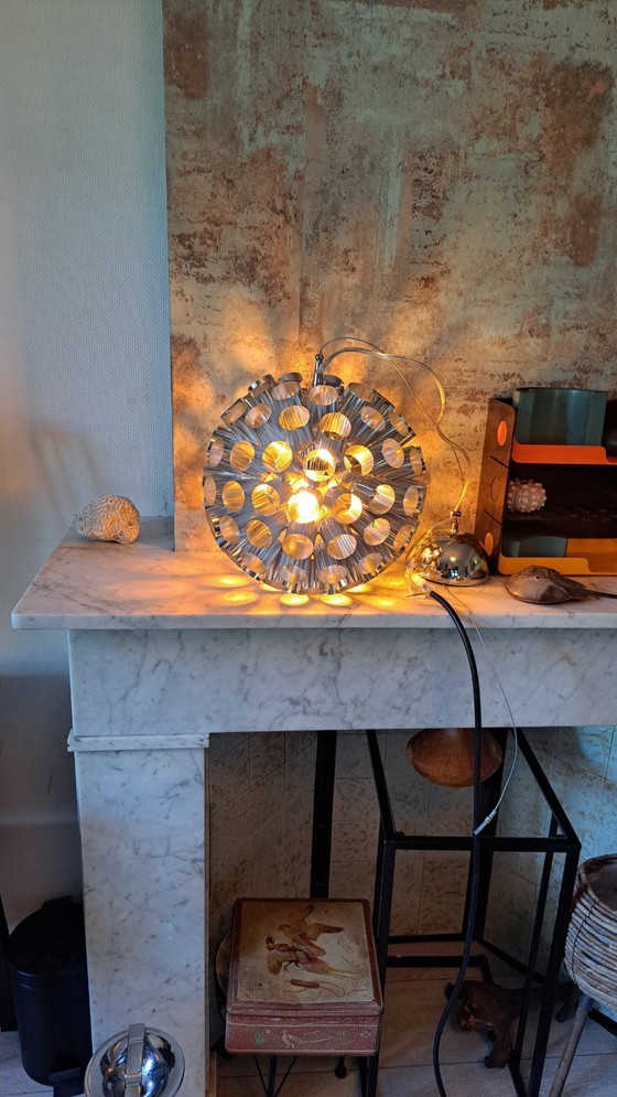 Image 1 of Lampada a sospensione vintage Ranex in cromo, stile spaziale
