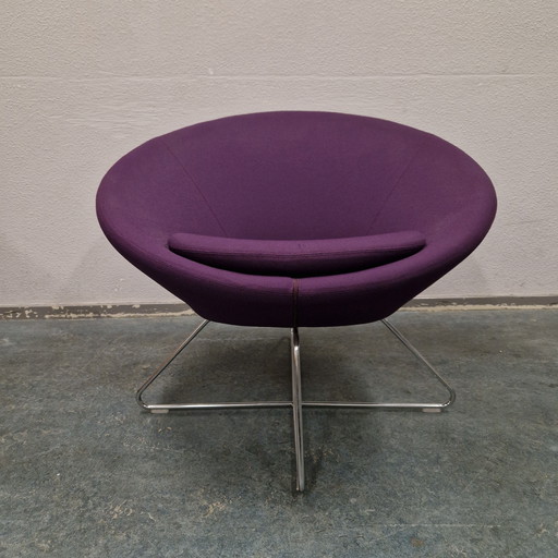 90's Vintage Armchair / Dish Chair / Purple Design Armchair / Allermuir