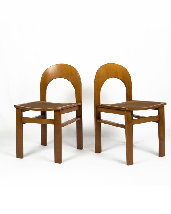 Image 1 of Set van 4 Arcadia-stoelen van Adalberto Caraceni voor Tagliabue, Italië, jaren 70.