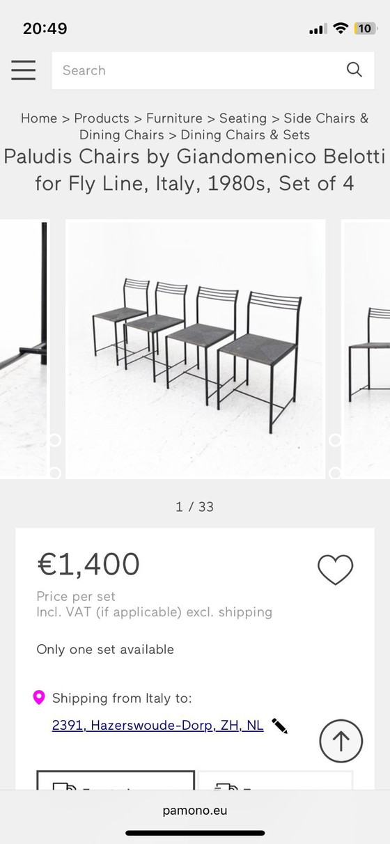 Image 1 of 4 80’s eetkamerstoelen