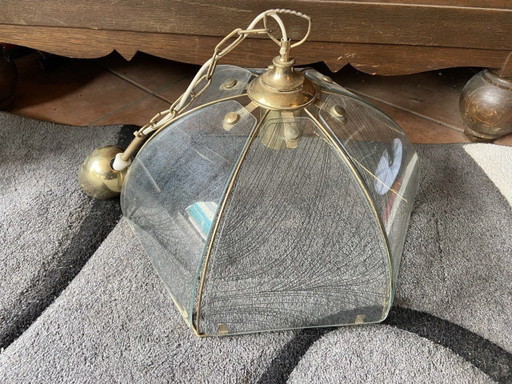 Space Deckenlampe Gold Vintage Deutschland 60er 70er DDR 