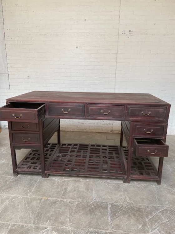 Image 1 of Chinesischer Schreibtisch eines Arztes 19. Jahrhundert