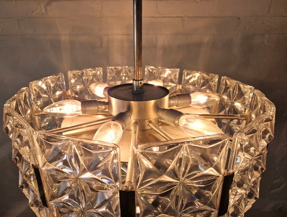 Image 1 of Vintage Hillebrand Kroonluchter Kristal, 1960s