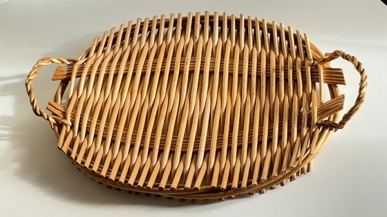 Vintage rattan serving tray – Table accessories (photo 10 of 21)