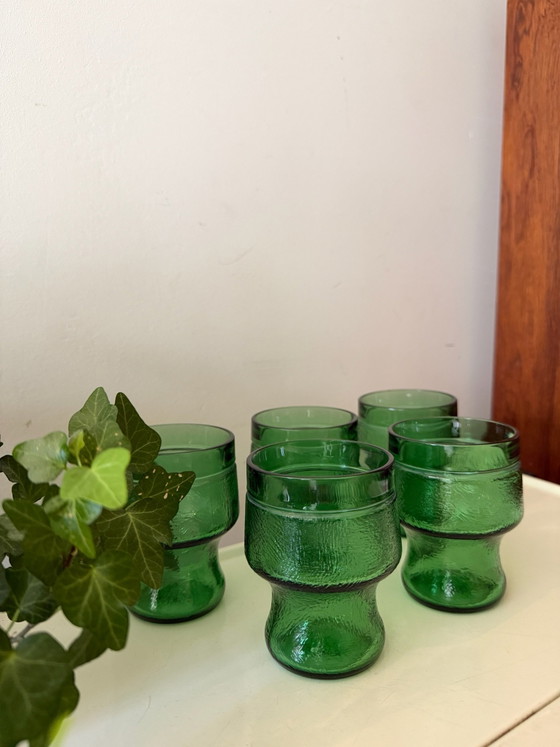 Smaragdgroene glazen Italiaan barware – Glazen & Karaffen (photo 2 of 6)