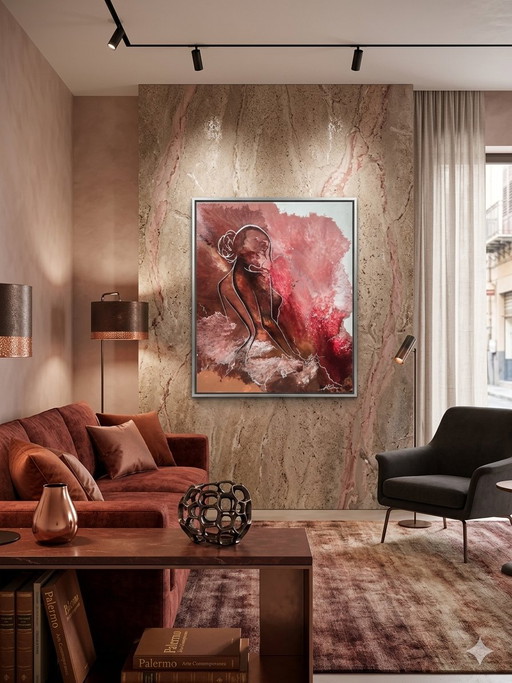 Modern and Contemporary Living Room Furniture, Minimalist Style. Interior Design Wall Art.