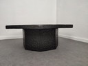Mesa de centro brutalista de fibra de piedra de los años 70