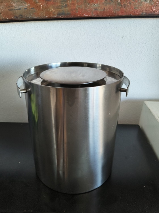 Image 1 of Originele Stelton Cylinda-Line IJsemmer 2,5L – Arne Jacobsen (Met Sticker!)