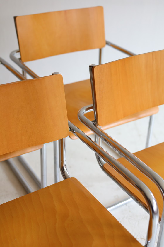 Image 1 of Set of 4 Plurima Italy dining chairs, 1970s