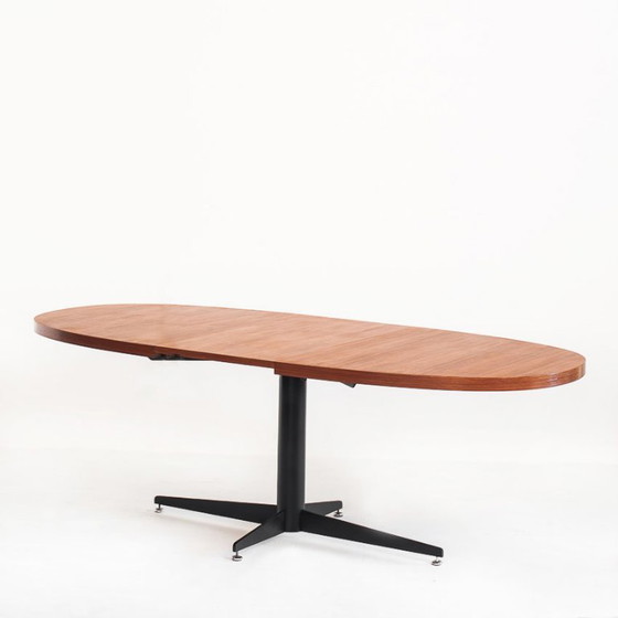 Tavolo da pranzo allungabile vintage. Roche Bobois. Anni '60. – Tavoli da pranzo, Wood, Iron (photo 4 of 12)