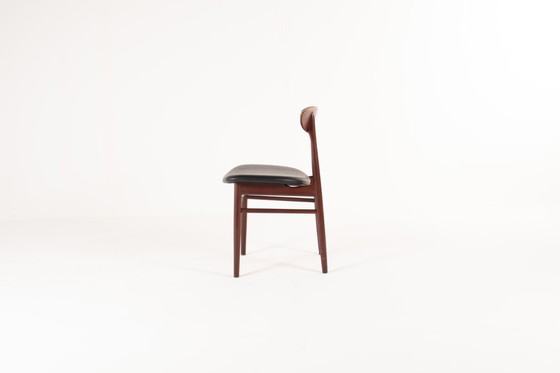 Image 1 of Ensemble de 4 chaises de salle à manger vintage danoises en teck, années 1960