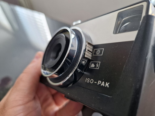 Appareil photo vintage Agfa ISO-PAK avec son étui d'origine – années 60/70