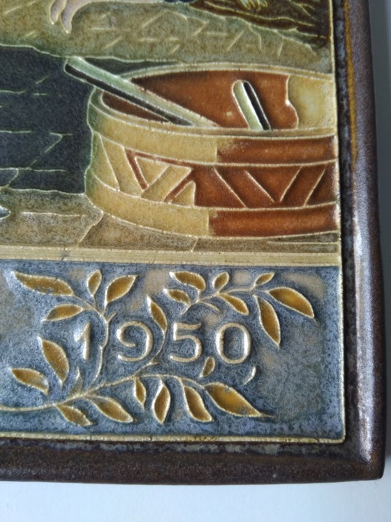 Image 1 of Porceleyne Fles Delft carrelage cloisonné Zeelandia