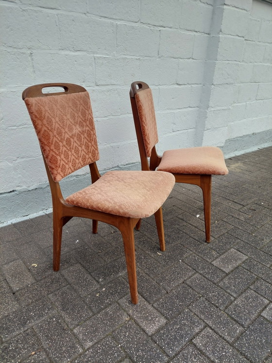 Louis van Teeffelen Stoelen – Eetkamerstoelen, Velvet, Wood (photo 3 of 11)