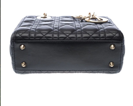 Image 1 of Borsa DIOR Lady Dior in cuoio nero - 103265