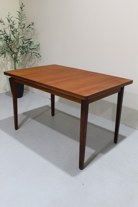 Image 1 of Table de salle à manger extensible vintage - 1960s, Teak