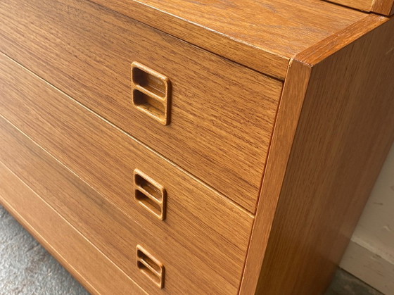 Image 1 of Danish 1960s Mid-Century Modular Teak Wall Unit / Desk by Sejling Skabe