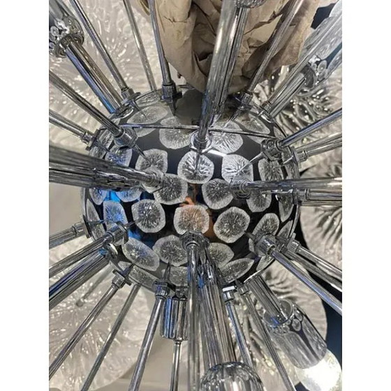 Image 1 of Italian Floral Murano Glass Sputnik Chandelier by Simoeng