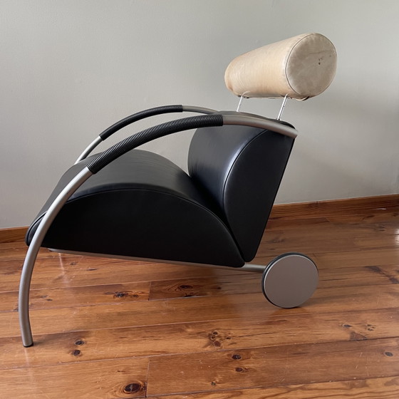 Fauteuil Cor Zyklus de Peter Maly – Leather, Metal (photo 3 of 8)