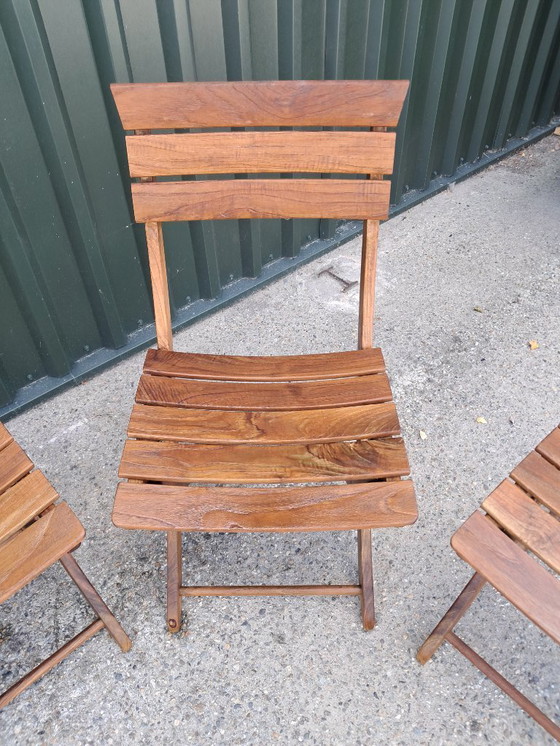 Image 1 of 3 chaises bistro Triconfort, pliantes