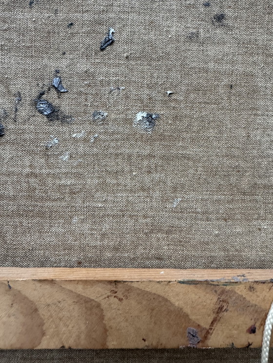 Image 1 of Tableau abstrait années 50