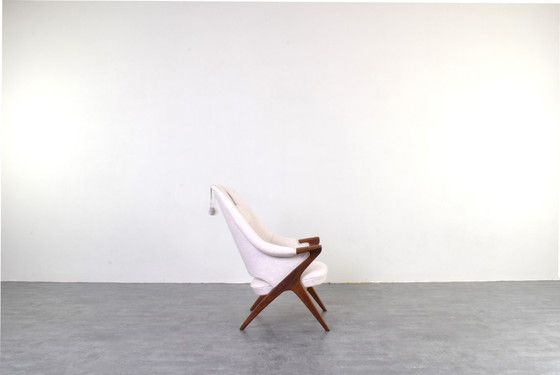 Image 1 of Sedia Bravo in teak di metà secolo, disegnata da Sigurd Resell per Rastad & Relling, 1957.