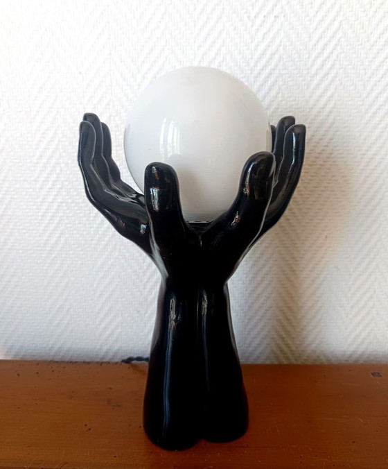 Vintage Hands Lamp 1970 – Table lamps, Ceramic (photo 5 of 13)