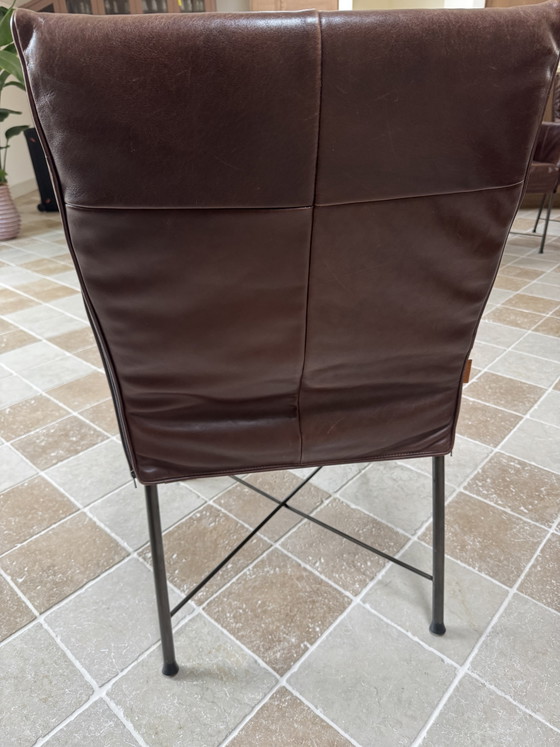 8 Dark brown Montis Geraldine chairs – Dining chairs, Leather (photo 4 of 5)