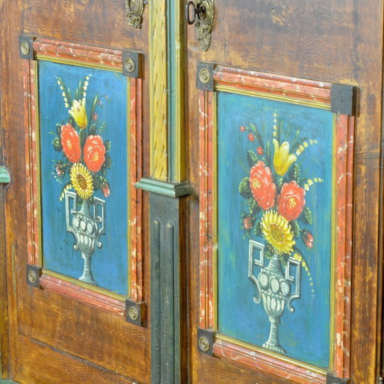 Image 1 of Baule nuziale di arte popolare tedesca, 1842