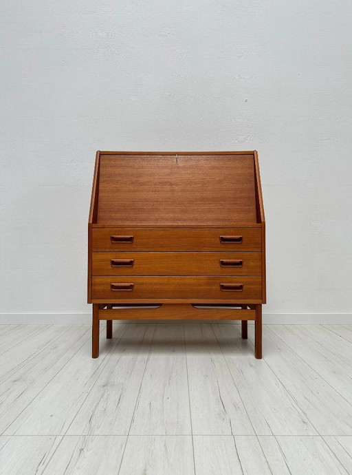 Jaren 60 Vintage Deens Design Teak Secretaire van Dyrlund