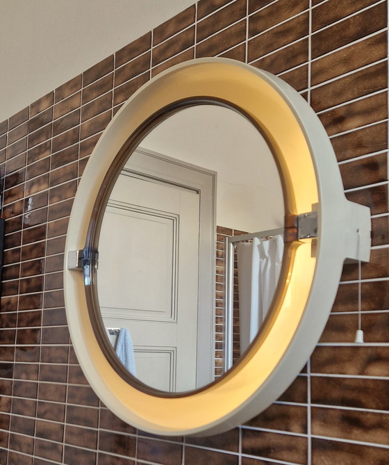 Image 1 of Vintage Cradle Mirror Set With Lights