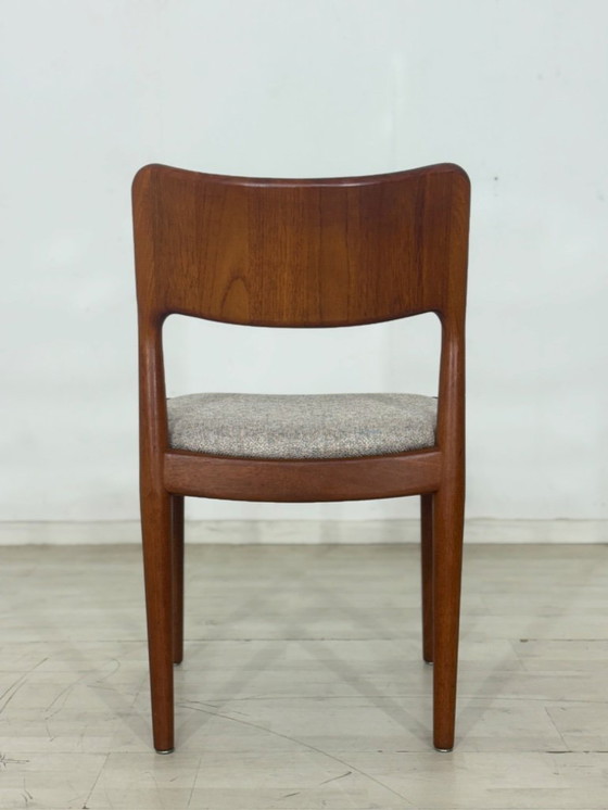 Image 1 of 5x Henning Kjarnulf Teakhouten Stoelen Eetkamerstoelen Stoel Eetkamerstoel Vintage