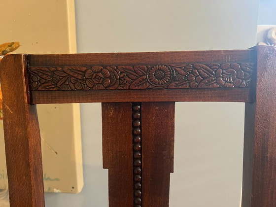 2 sedie in rovere antico, stile Art Déco – Sedie da pranzo, Wood (photo 5 of 10)