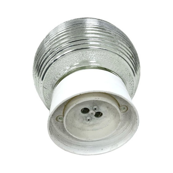 Image 1 of Vintage wandlamp | lampenkap Glasfabriek Białystok 1974 | nieuwe installatie | PRL / retro