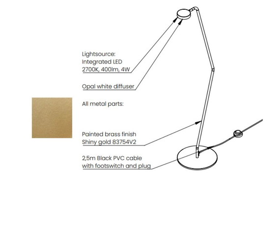 Image 1 of Frandsen CAP LED Stehleuchte Messing