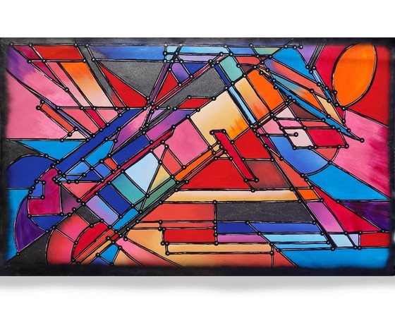 Image 1 of Cubism A1425 - abstract painting XXL