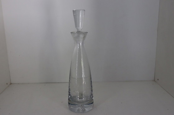Beautiful Hand Blown Crystal Decanter – Krosno "Bonny" (Poland) - 38 cm – Vases, Glass (photo 3 of 7)