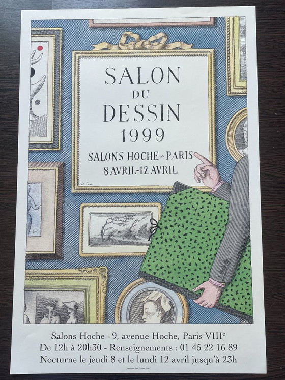 Originele poster van Pierre Le-Tan – Salon du Dessin, Parijs (2000) – Paper (photo 4 of 6)