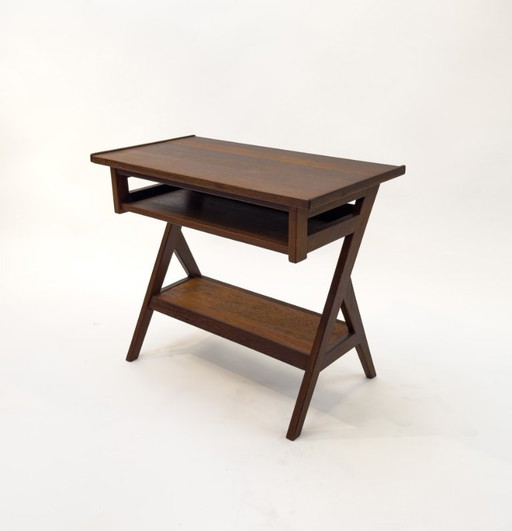 Wengéhouten bijzettafel uit het midden van de vorige eeuw – Wood (photo 2 of 16)