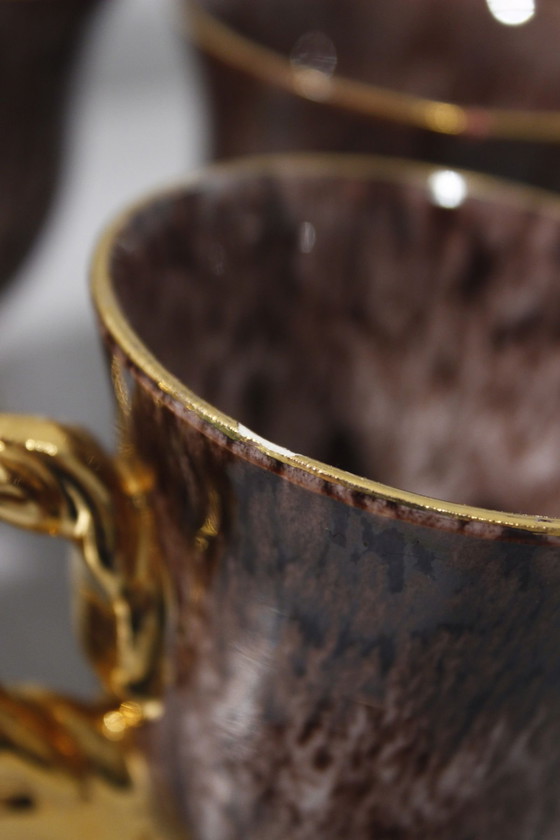 Image 1 of Marius Giuge À Vallauris - 40-delig ontbijtset Frankrijk 1950