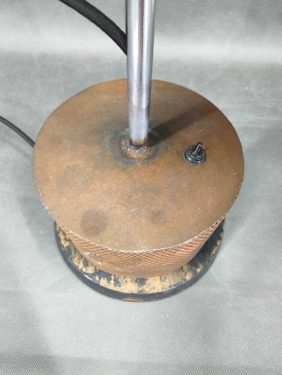 Image 1 of Industriële tafellamp uit de jaren 1940, gemaakt van aluminium, Tsjechoslowakije