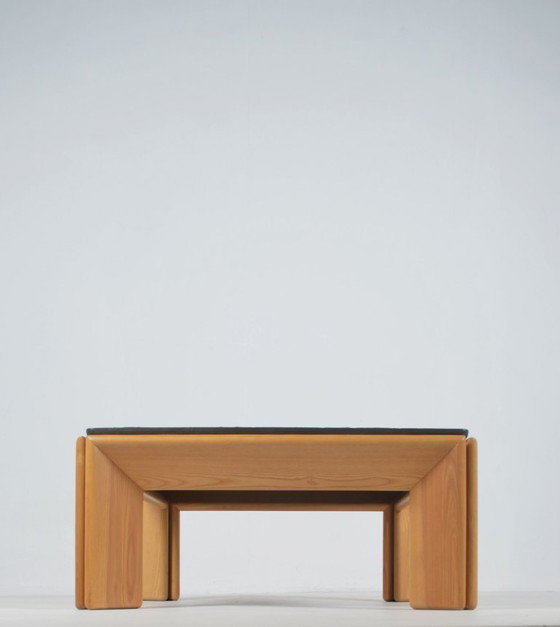 Image 1 of Brutalist coffee table with top in natural stone, 1970s