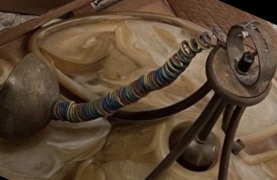 Grande lampada da soffitto o a sospensione Cosack del 1960 – Lampade a sospensione, Metal, Plastic (photo 3 of 5)
