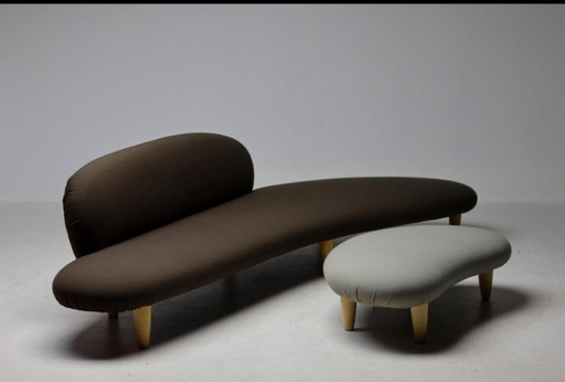 Vitra Isamu Noguchi Freeform Sofa & Ottoman – gepolstert mit Kvadrat Vidar 4 – 3 5 zitsbanken, Wool (photo 2 of 13)