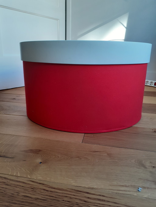 Softline Fußhocker Trommel mit Tablett