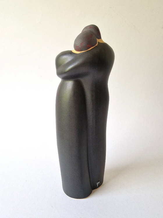 Jie Keramik Design – Lovers von Ewa Jarenskog – Signiert – Bildhauerei, Ceramic (photo 2 of 6)