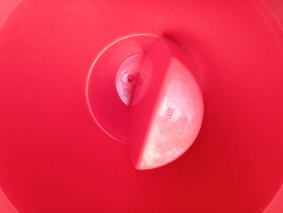 Image 1 of Sgabelli anni 70 due TamTam neri design Henri Massonnet e 1 arancione Giganplast originale 